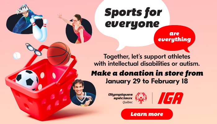 Make a donation in store from January 29 to February 18 - Learn more
